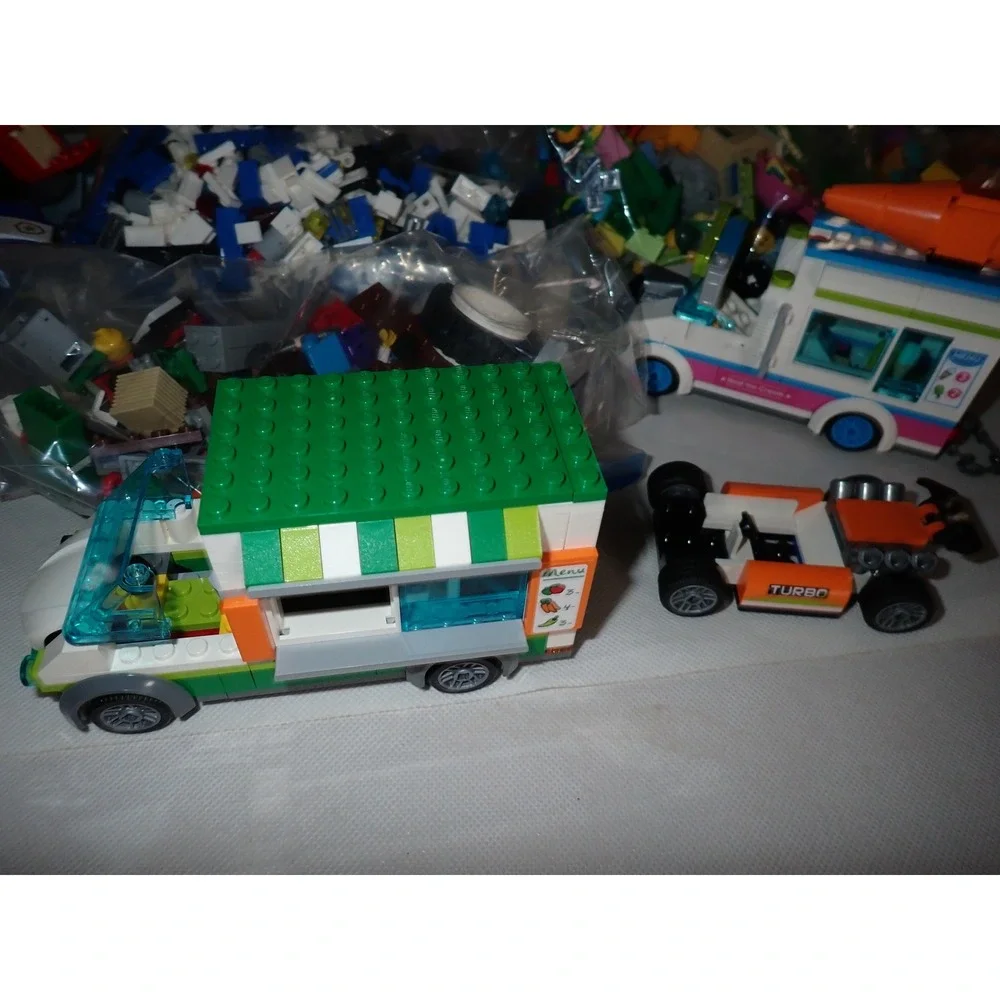 LEGO City Friends Classic Bulk Lot Mixed Sets Manuals Vehicles Minifigures